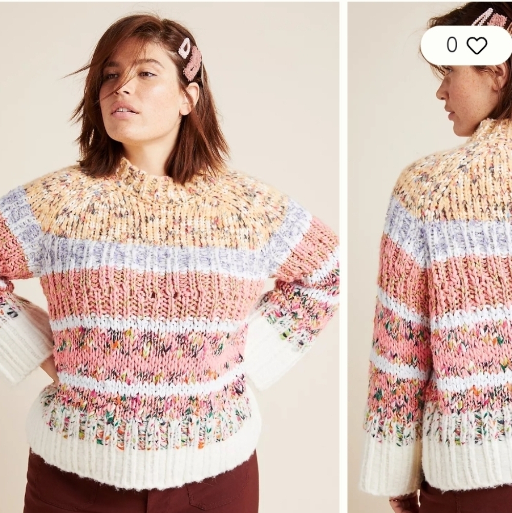 Anthropologie Multicolor Knit Sweater